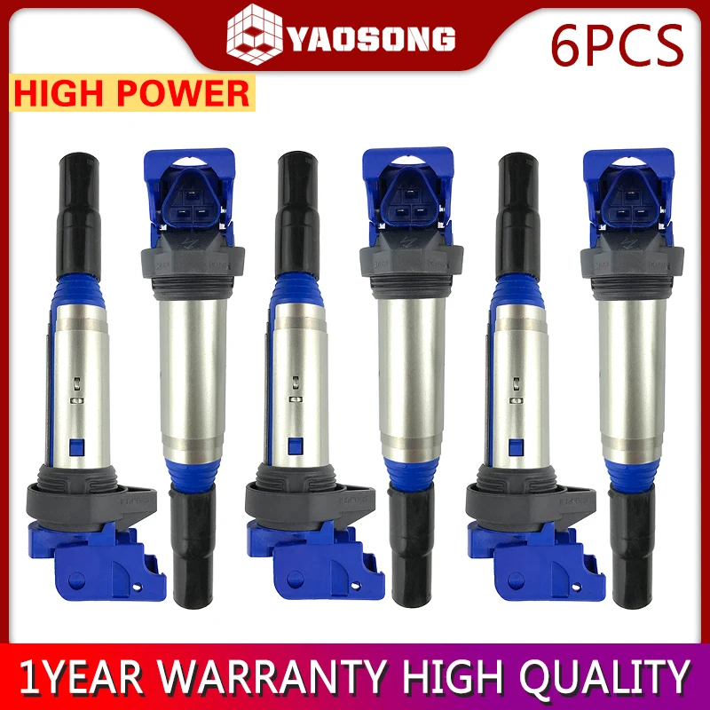 Ignition Coil Pack Fit 11-17 BMW F32 F33 E46 E82 535i 325i 640i M2 M3 M4 X1 X3 X5 X6 Z4 3.0L L6 Set of 6 Direct UF667 GN10571
Ignition Coil Pack Fit 11-17 BMW F32 F33 E46 E82 535i 325i 640i M2 M3 M4 X1 X3 X5 X6 Z4 3.0L L6 Set of 6 Direct UF667 GN10571