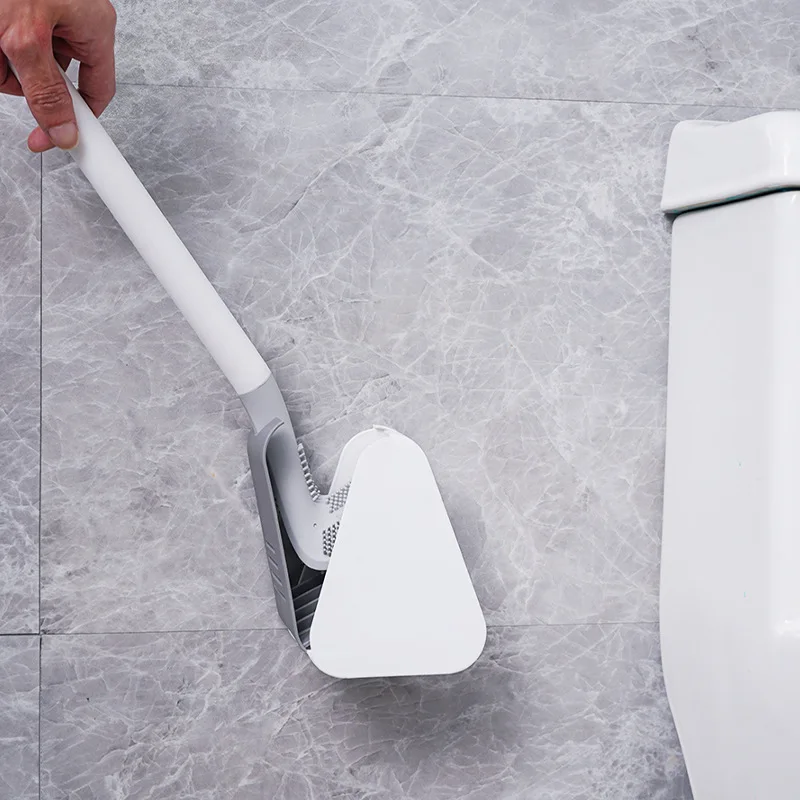 Golf Silicone Toilet Brushes With Holder Set Long Handled Toilet Cleaning Brush Black Modern Hygienic Bathroom Accessories
Golf Silicone Toilet Brushes With Holder Set Long Handled Toilet Cleaning Brush Black Modern Hygienic Bathroom Accessories