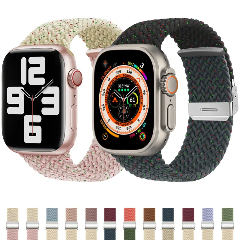 Braided Solo Loop Band for Apple Watch Bracelet 49mm 38mm 40mm 41mm 42mm 44mm 45mm Nylon Elastic Strap iWatch 8 7 6 SE 5 4 Ultra
Braided Solo Loop Band for Apple Watch Bracelet 49mm 38mm 40mm 41mm 42mm 44mm 45mm Nylon Elastic Strap iWatch 8 7 6 SE 5 4 Ultra