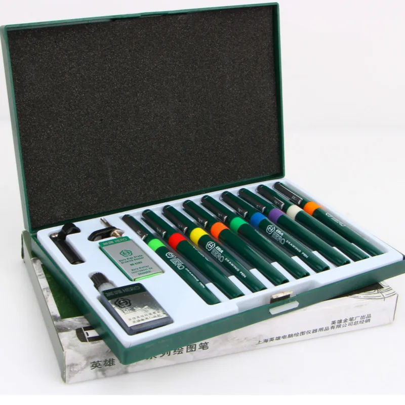 HERO Fiber Technical Needle pen Set professional Architectural Design Drawing Fountain Pen Repeated Filling Ink Painting School
HERO Fiber Technical Needle pen Set professional Architectural Design Drawing Fountain Pen Repeated Filling Ink Painting School