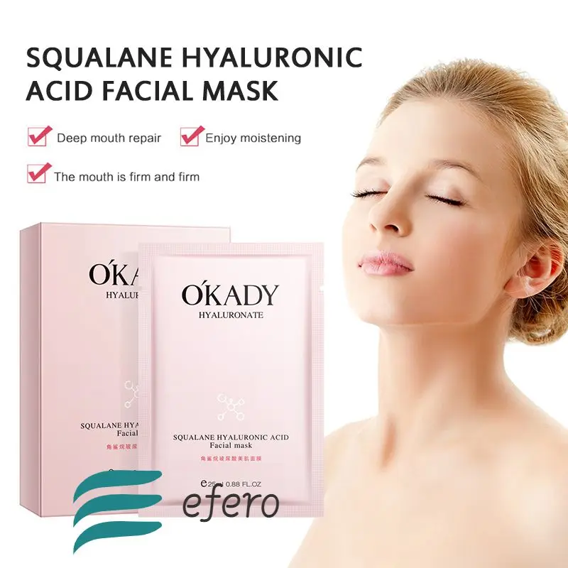 

Squalane Masks Hyaluronic Acid Beauty Hydrating Facial Masks Deep Moisturizing Nourish Firming Delicate Pore Masks Skin Care