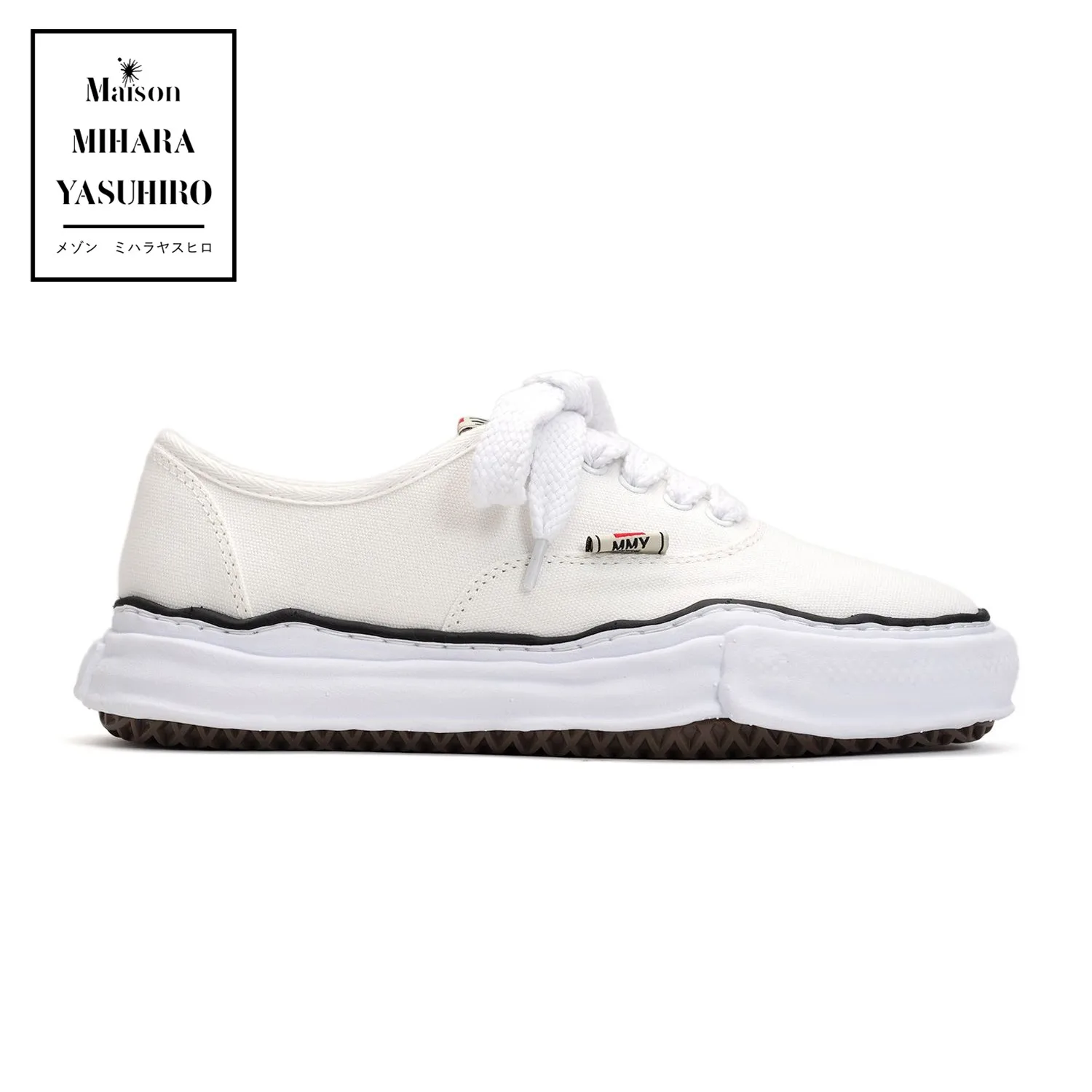 

MMY Maison MIHARA YASUHIRO Japan Brand BAKER OG Sole Canvas Low-top Sneaker White Men's & Women's Shoes