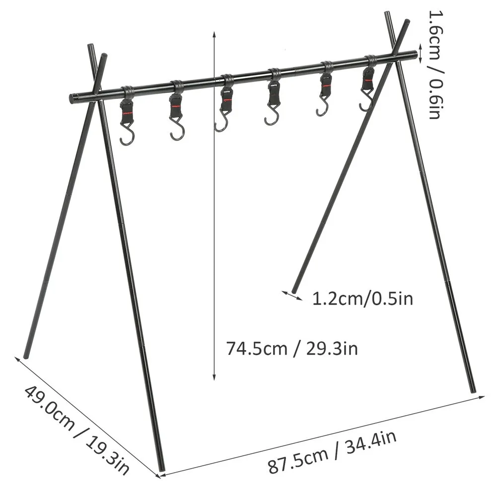 Aluminum Alloy Camping Hanging Rack Camping Foldable Lightweight Outdoor Picnics Portable Tripod Structure Durable
Aluminum Alloy Camping Hanging Rack Camping Foldable Lightweight Outdoor Picnics Portable Tripod Structure Durable