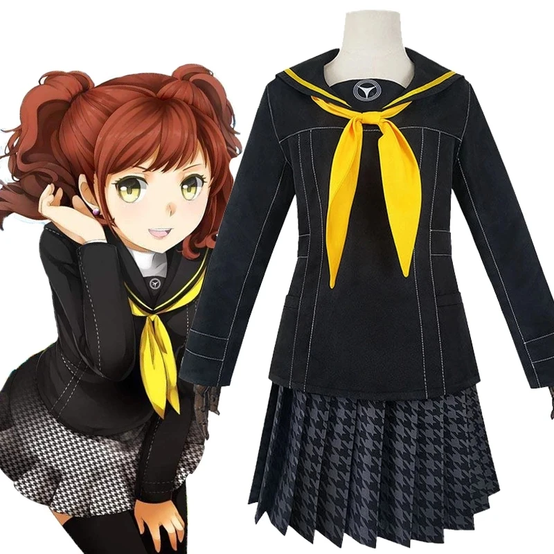 Костюм для косплея из Игры Persona 4 Kujikawa Rise, Женский костюм черного цвета для девочек, костюм матросского костюма на Хэллоуин и карнавал
Костюм для косплея из Игры Persona 4 Kujikawa Rise, Женский костюм черного цвета для девочек, костюм матросского костюма на Хэллоуин и карнавал