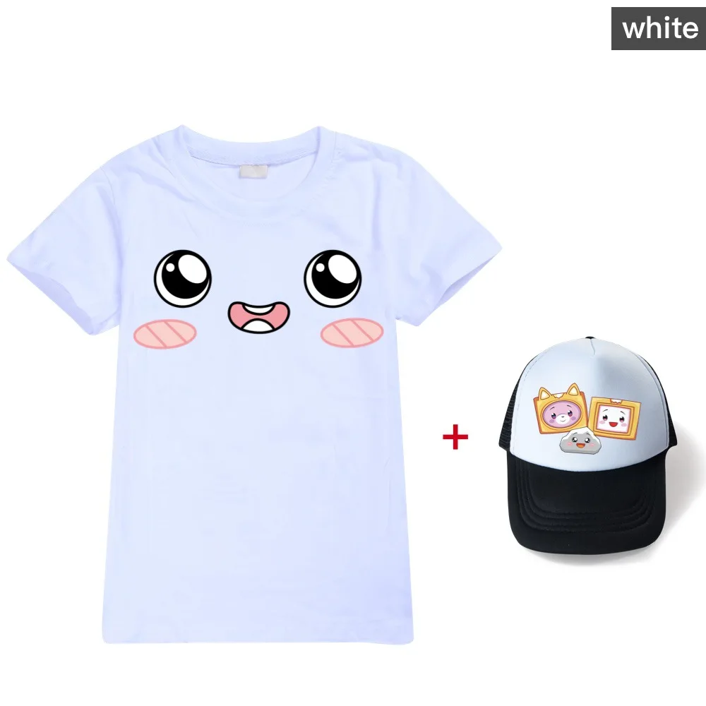 New Boy Lankybox Game T-Shirt Kids Cartoon Short Sleeve Summer Children's T-Shirts 3D Print Punk Cool Baby Girls Clothes+hat
New Boy Lankybox Game T-Shirt Kids Cartoon Short Sleeve Summer Children's T-Shirts 3D Print Punk Cool Baby Girls Clothes+hat