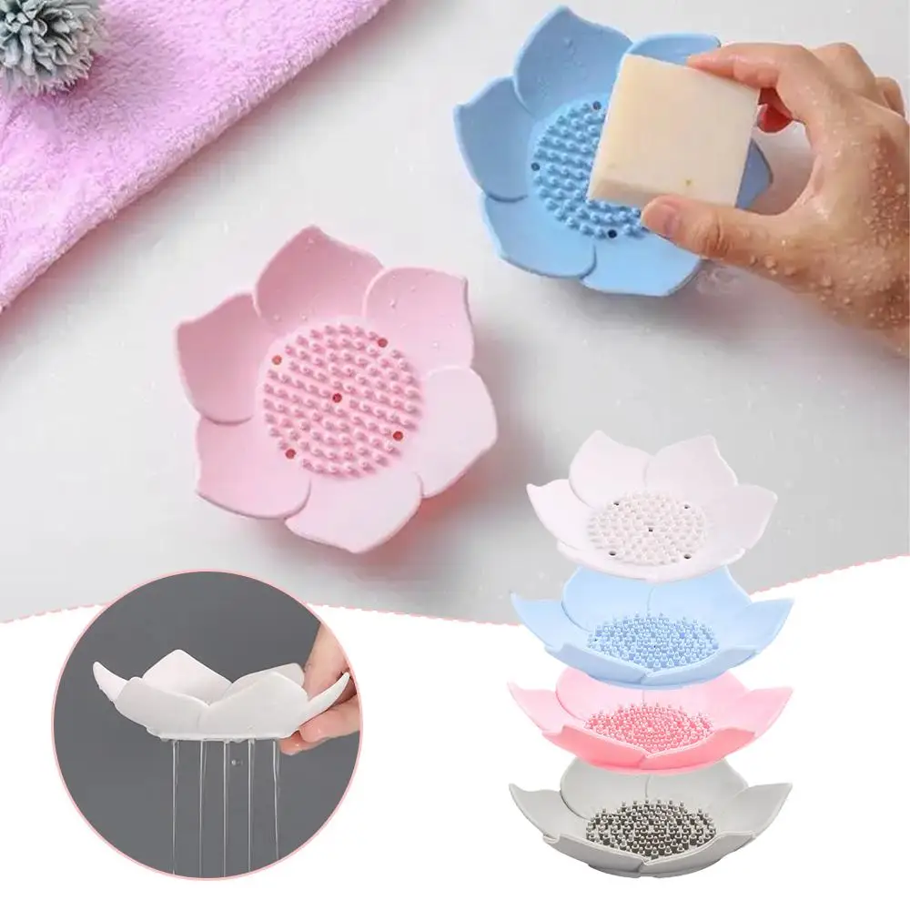 Soap Box Shape Non-slip Silicone For Water Draining Solid Color Soap Tray Draining Soap Dish Home Bathroom Accessories V6P5
Soap Box Shape Non-slip Silicone For Water Draining Solid Color Soap Tray Draining Soap Dish Home Bathroom Accessories V6P5