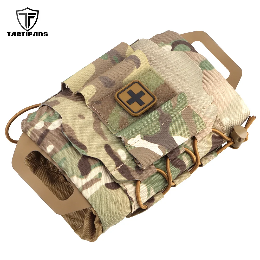 

Tactical Ifak Pouch Two Piece System Medical Pouch Med Roll Carrier Hypalon Handle Rapid Deploy Outdoor Hiking Reflex Replica