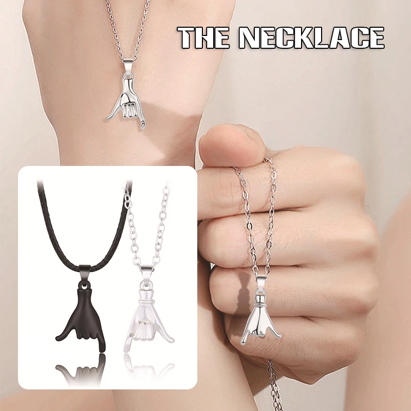 1 Pair Alloy Couple Necklace Gesture Shape Necklace Jewelry for Lover Couple Necklace Gesture Shape Necklace Jewelry Gift
1 Pair Alloy Couple Necklace Gesture Shape Necklace Jewelry for Lover Couple Necklace Gesture Shape Necklace Jewelry Gift