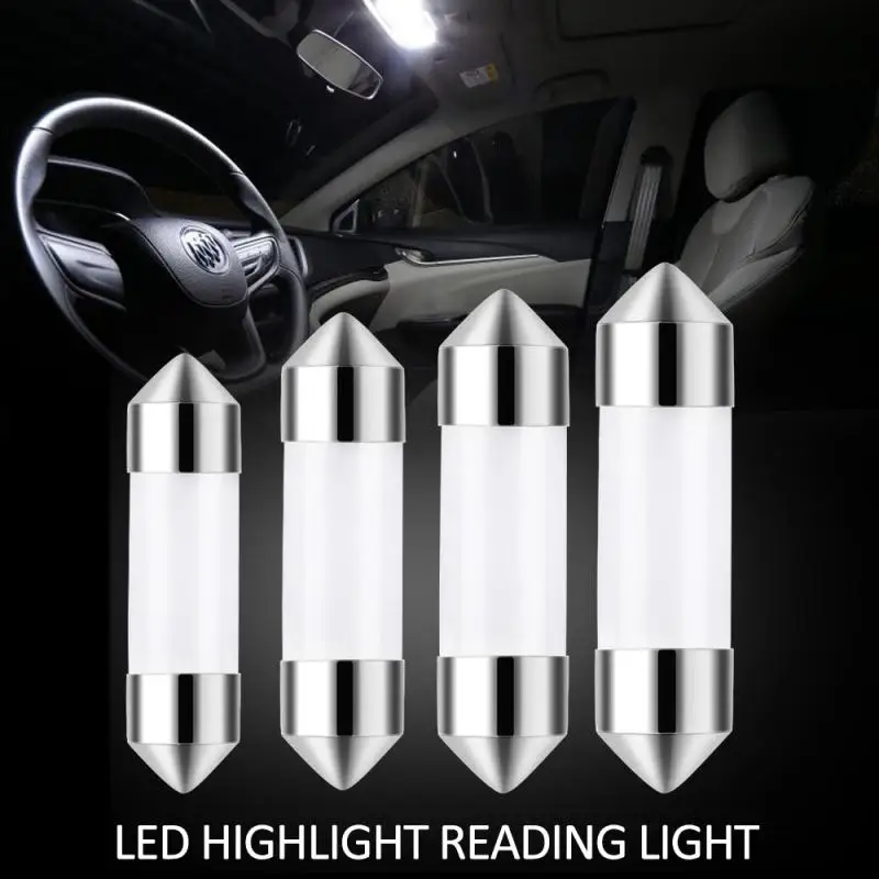 

31MM 36MM 39MM 41MM C5W LED COB Bulb C10W Festoon LED Car Interior Reading Light 12V 6500K White Trunk License Plate Lamps