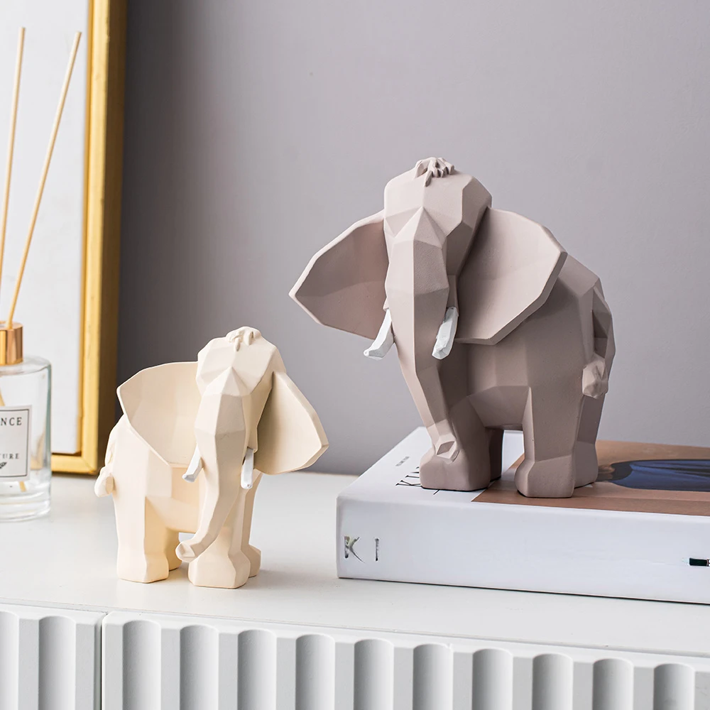 Creative Geometric Elephant Sculpture Resin Statue Modern Home Decoration Living Room Decoration Elephant Decor Desk Accessories
Creative Geometric Elephant Sculpture Resin Statue Modern Home Decoration Living Room Decoration Elephant Decor Desk Accessories