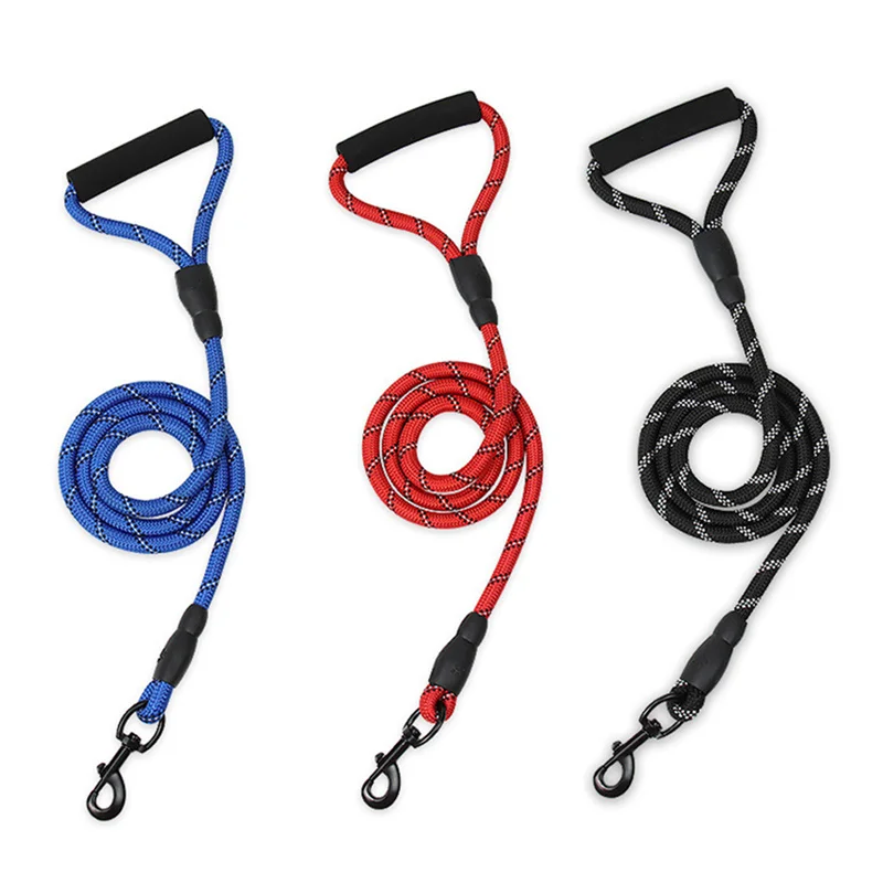 

150cm Strong Dog Leash with Handle Pet Leashes Reflective for Small Medium Large Dog Lead Chihuahua French Bulldog Accessories
