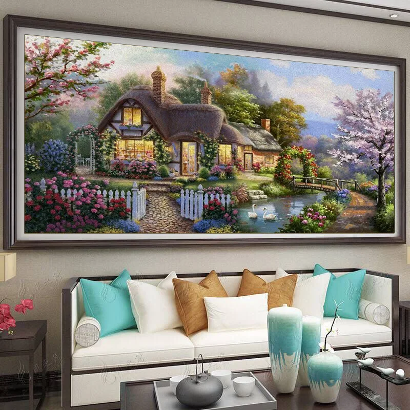 Dream Cottage 5d Diamond Painting Full Diamond Embroidery Large Office Living Room Home Decoration diy Diamond Cross Stitch Kits 
Dream Cottage 5d Diamond Painting Full Diamond Embroidery Large Office Living Room Home Decoration diy Diamond Cross Stitch Kits