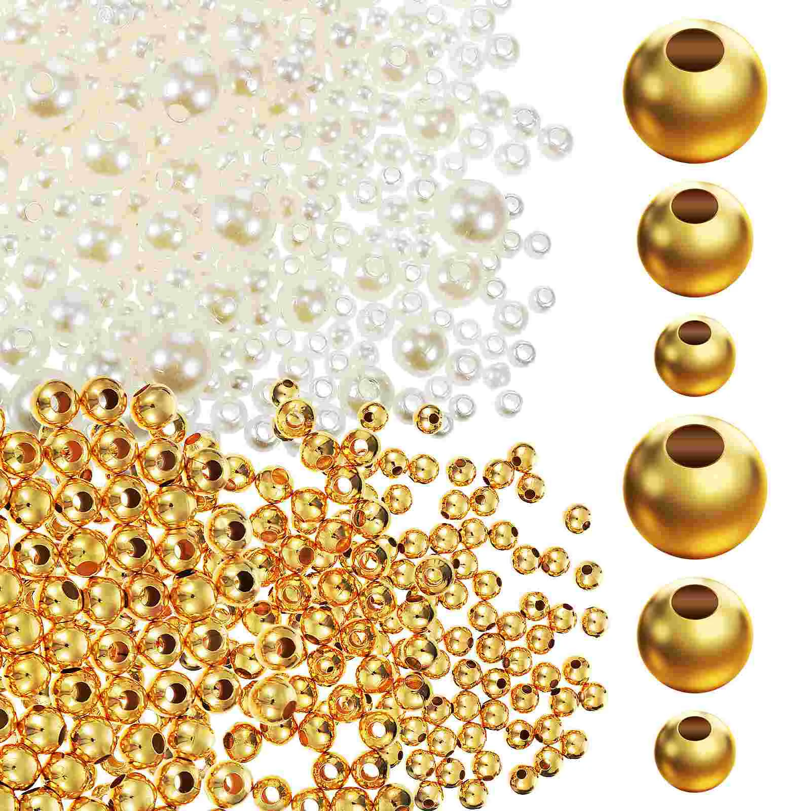 900 Pcs Bracelet Beads Particles DIY Craft Pearls Jewelry Making Small Metal Accessories Hair Ties
900 Pcs Bracelet Beads Particles DIY Craft Pearls Jewelry Making Small Metal Accessories Hair Ties
