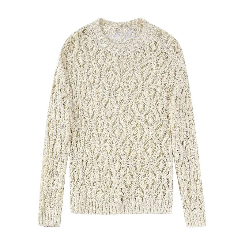 Sweaters For Women Fashion 2022 Jacquard Mesh Knitted Cropped Pulloverr Vintage Long Sleeve Female Sweater Chic Tops
Sweaters For Women Fashion 2022 Jacquard Mesh Knitted Cropped Pulloverr Vintage Long Sleeve Female Sweater Chic Tops