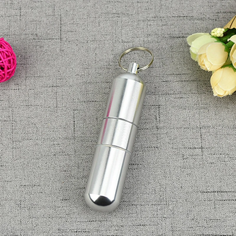 45ml Waterproof Pill box First Aid Aluminum Alloy Medicine Bottle Travel Storage Container Smell Proof Airtight Sealed Box
45ml Waterproof Pill box First Aid Aluminum Alloy Medicine Bottle Travel Storage Container Smell Proof Airtight Sealed Box