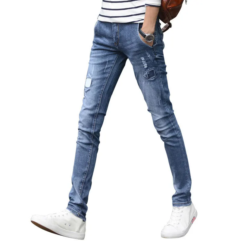 Spring And Autumn 2022 Denim Jeans Men's Slim-fit Youth Pants Korean Style Trendy Men's Casual Teenagers Pencil Long Pants
Spring And Autumn 2022 Denim Jeans Men's Slim-fit Youth Pants Korean Style Trendy Men's Casual Teenagers Pencil Long Pants