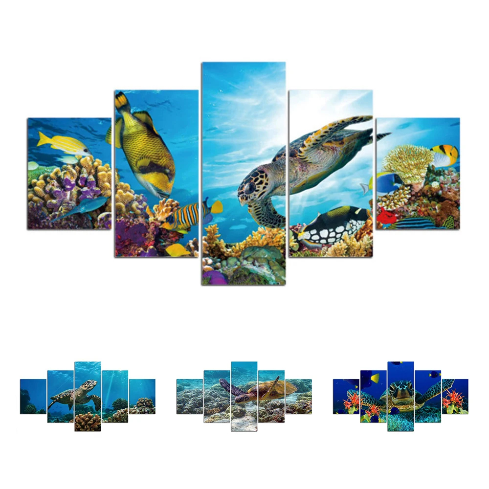 5 Pieces Art Sea Landscape Tortoise Turtle Fish Seaweed Poster Canvas Painting Wall Picture For Living Room Home Decoration
5 Pieces Art Sea Landscape Tortoise Turtle Fish Seaweed Poster Canvas Painting Wall Picture For Living Room Home Decoration