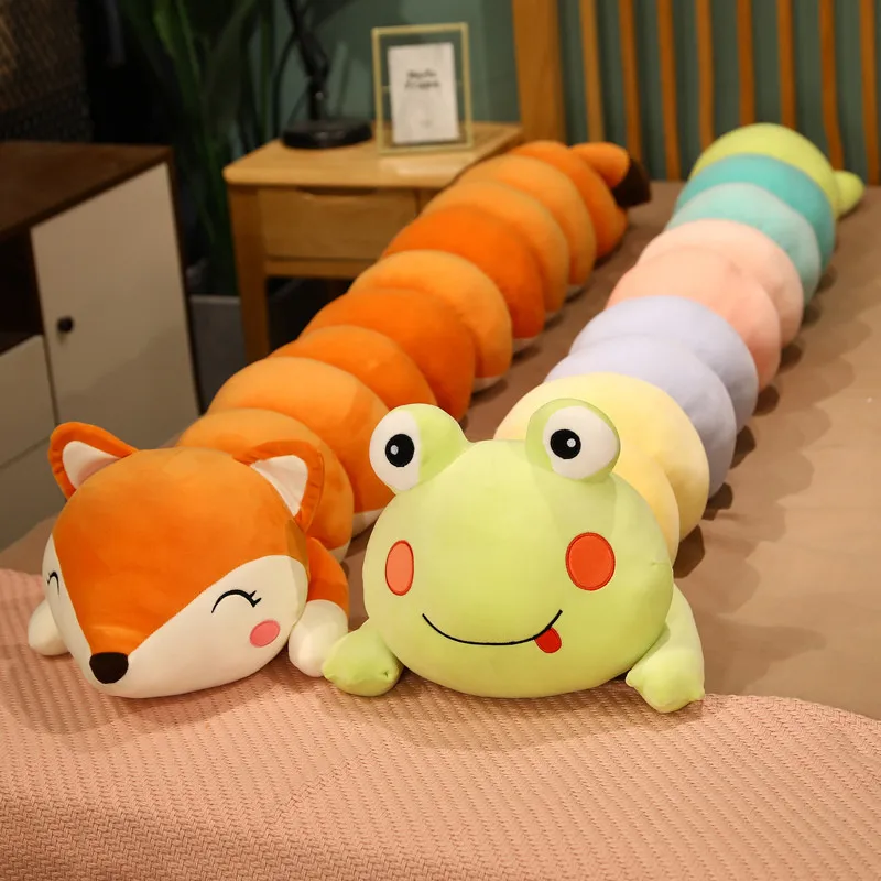 Cute Frog Fox Caterpillar Plush Toy Comfort Children Sleeping Pillow Kawaii Long Pillow Girl Food Doll Caterpillar Animal
Cute Frog Fox Caterpillar Plush Toy Comfort Children Sleeping Pillow Kawaii Long Pillow Girl Food Doll Caterpillar Animal