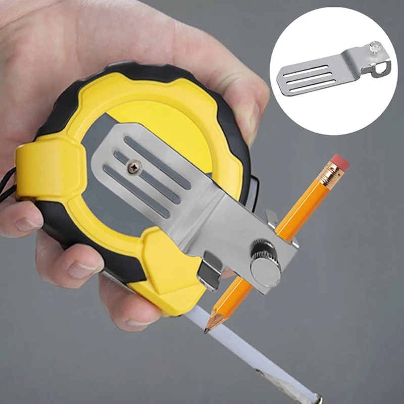 

1PC Tape Measures Fixed Clip Easy To Mark Scribing Drawing Lines Flexible Ruler Position Clamp Measuring Gauging Attachment Tool