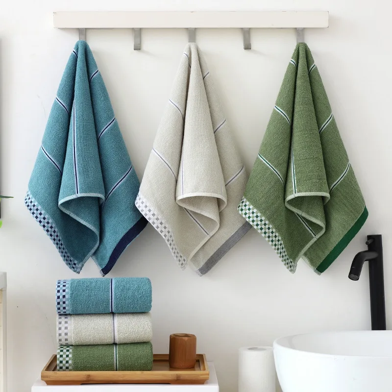 100% Cotton Stripe Face Towel Bath Towels Bathroom Set Highly and Soft Absorbent Travel Sport Hotel Multi-color, 73x34cm
100% Cotton Stripe Face Towel Bath Towels Bathroom Set Highly and Soft Absorbent Travel Sport Hotel Multi-color, 73x34cm