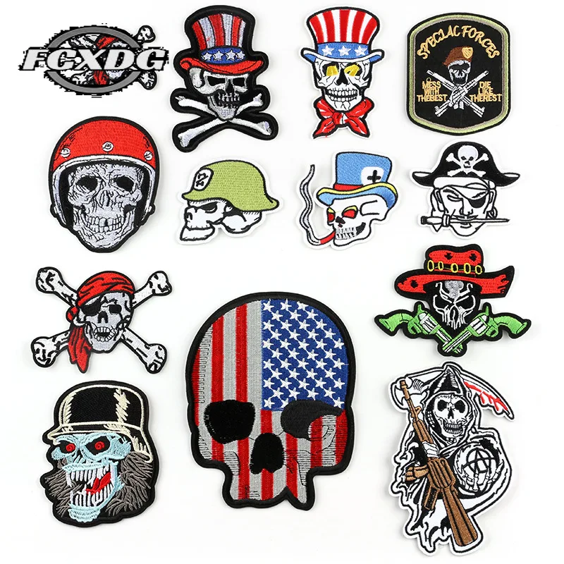 Punk Style Iron-On Transfers for Clothing Locomotive Clothing Thermoadhesive Patches Skeleton Patches for Clothing Iron on Patch
Punk Style Iron-On Transfers for Clothing Locomotive Clothing Thermoadhesive Patches Skeleton Patches for Clothing Iron on Patch