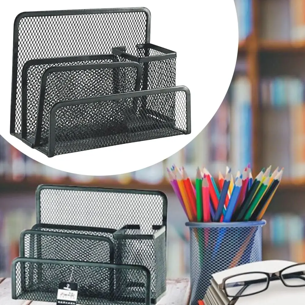 Holder Business Card Shelf Document Stand Pen Holder File Storage Rack Mesh Storage Box Mesh Tray Letter Paper Holder
Holder Business Card Shelf Document Stand Pen Holder File Storage Rack Mesh Storage Box Mesh Tray Letter Paper Holder