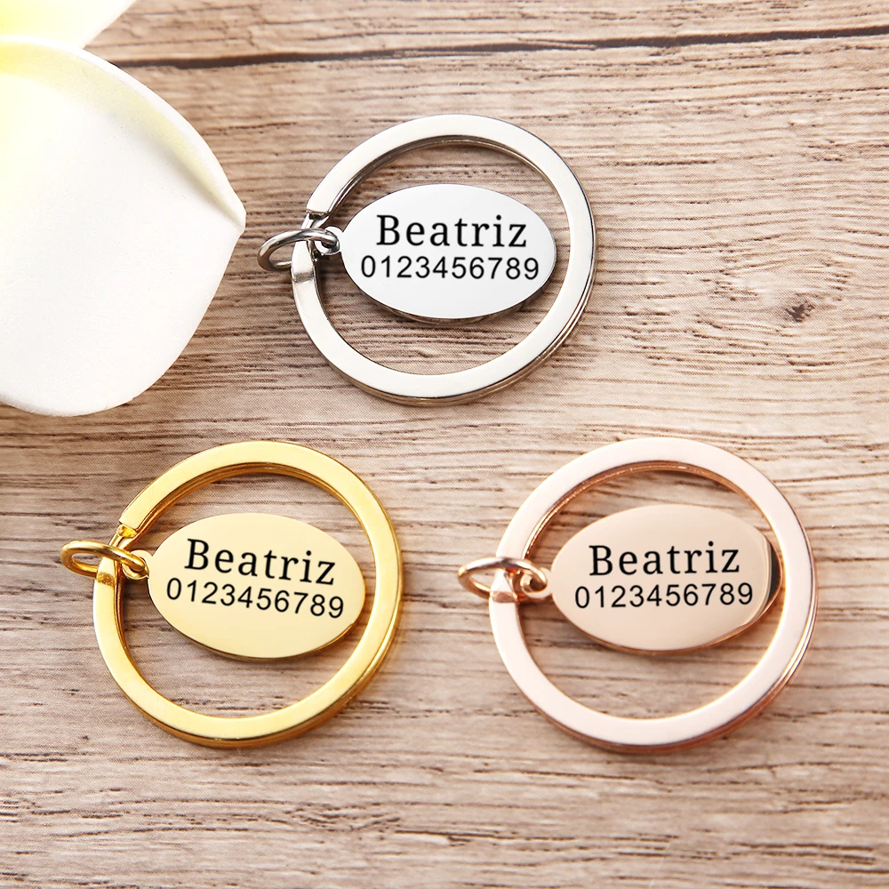 Custom Logo Name Date Laser Engraved Keychain Personalized Gift Customized Stainless Steel Keyrings Key Chain Ring
Custom Logo Name Date Laser Engraved Keychain Personalized Gift Customized Stainless Steel Keyrings Key Chain Ring