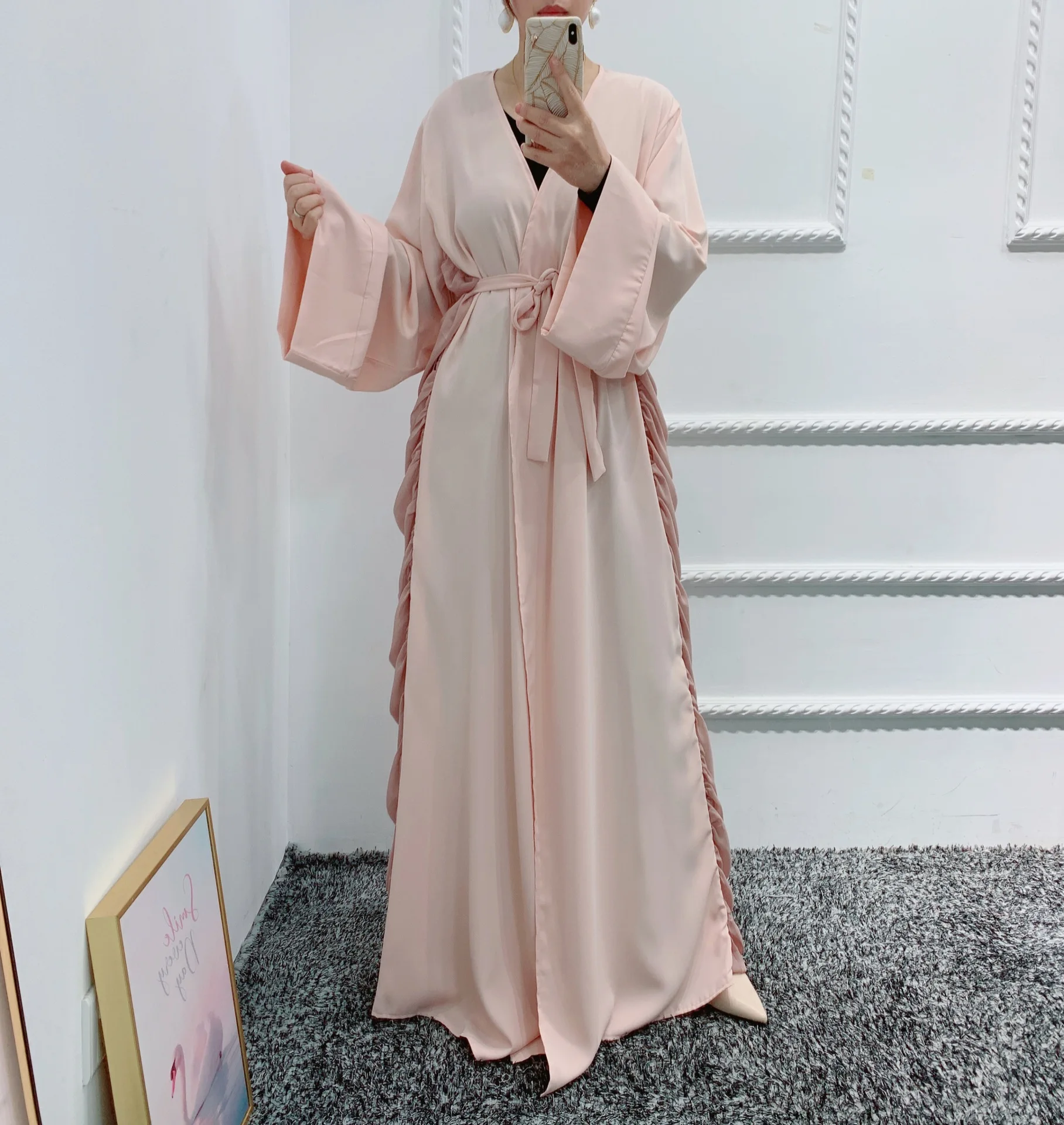 Рамадан ИД Мубарак абайя Дубай Кафтан мусульманский хиджаб платье Abayas для женщин женский халат Женские однотонные платья мусульманская одежда 2XL
Рамадан ИД Мубарак абайя Дубай Кафтан мусульманский хиджаб платье Abayas для женщин женский халат Женские однотонные платья мусульманская одежда 2XL