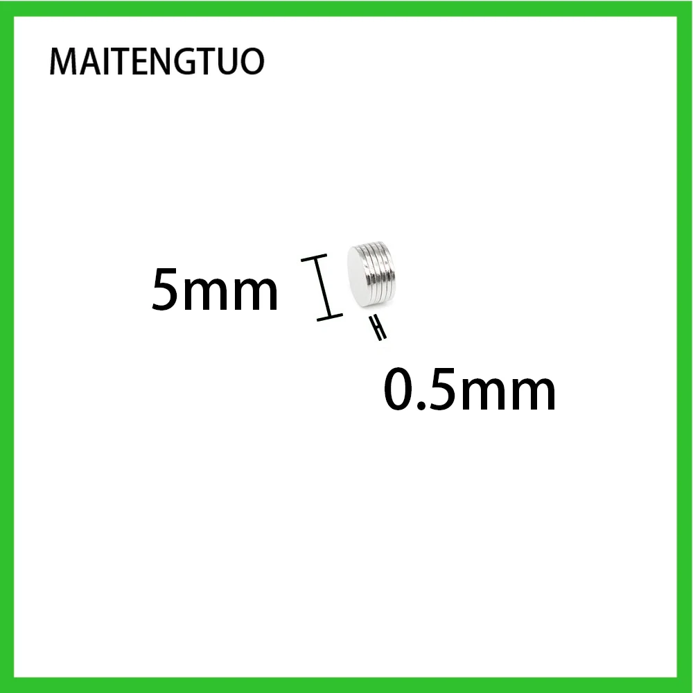 Strong Neodymium Magnet Permanent NdFeB 5x0.5 5x6 5x7 5x8 5x12 5x15mm N35 Super Powerful Magnetic Samll Round Rare Earth Magnets
Strong Neodymium Magnet Permanent NdFeB 5x0.5 5x6 5x7 5x8 5x12 5x15mm N35 Super Powerful Magnetic Samll Round Rare Earth Magnets