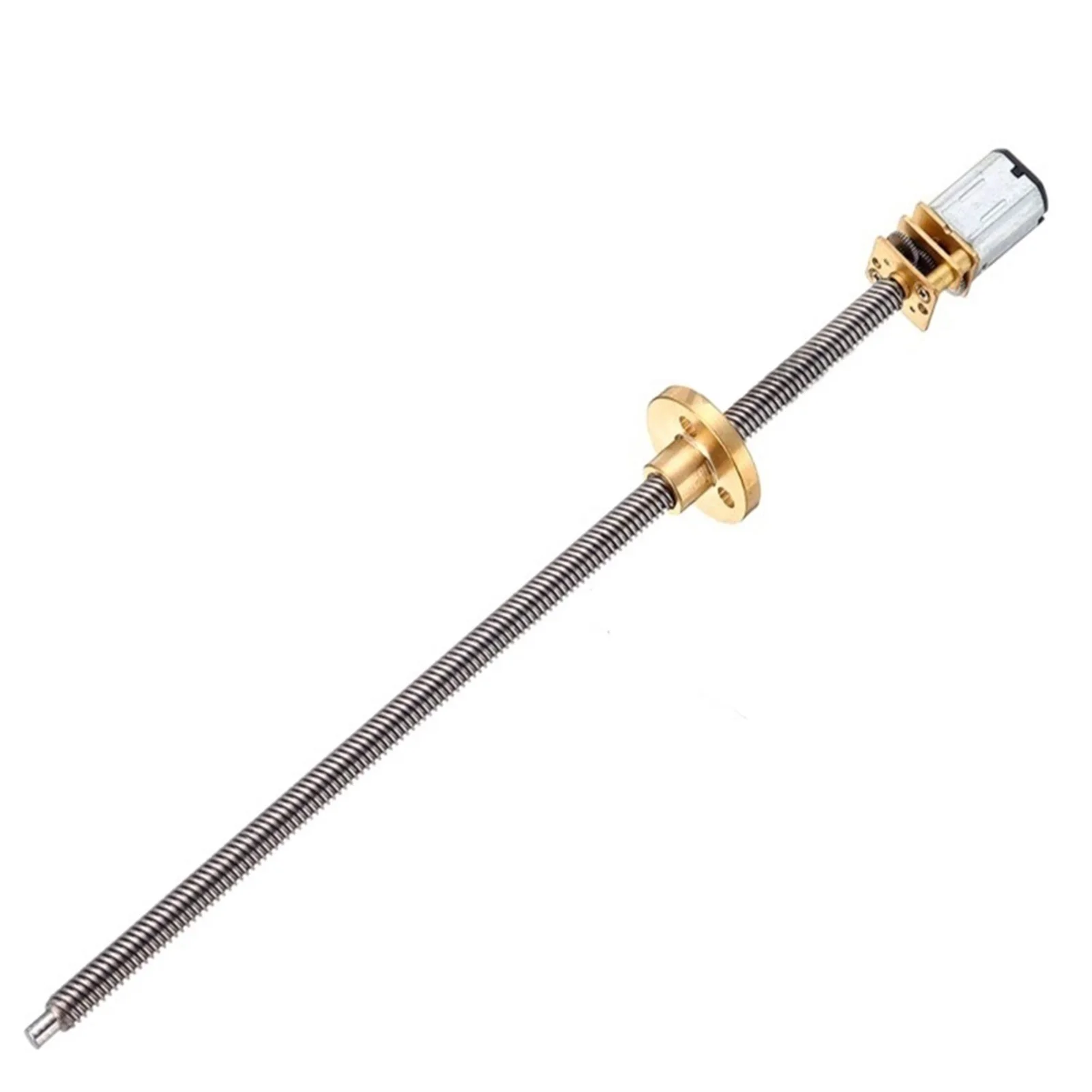 GA12-N20 Mini DC Reduction Motor, 3V6V12V M4 Threaded Screw Long Shaft 100mm with Flange, M4*100MM Linear Motor
GA12-N20 Mini DC Reduction Motor, 3V6V12V M4 Threaded Screw Long Shaft 100mm with Flange, M4*100MM Linear Motor
