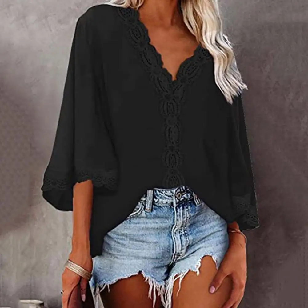 Casual Shirt Stylish Loose Temperament Elegant Solid Color Lady Shirt for Daily Life Women Shirt Summer Shirt
Casual Shirt Stylish Loose Temperament Elegant Solid Color Lady Shirt for Daily Life Women Shirt Summer Shirt