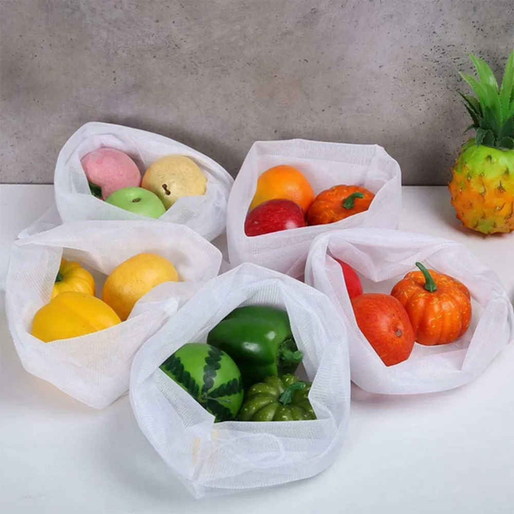 Многоразовые мешки для овощей 5 шт., сетчатые кухонные мешки для хранения фруктов и овощей на шнурке
Многоразовые мешки для овощей 5 шт., сетчатые кухонные мешки для хранения фруктов и овощей на шнурке
