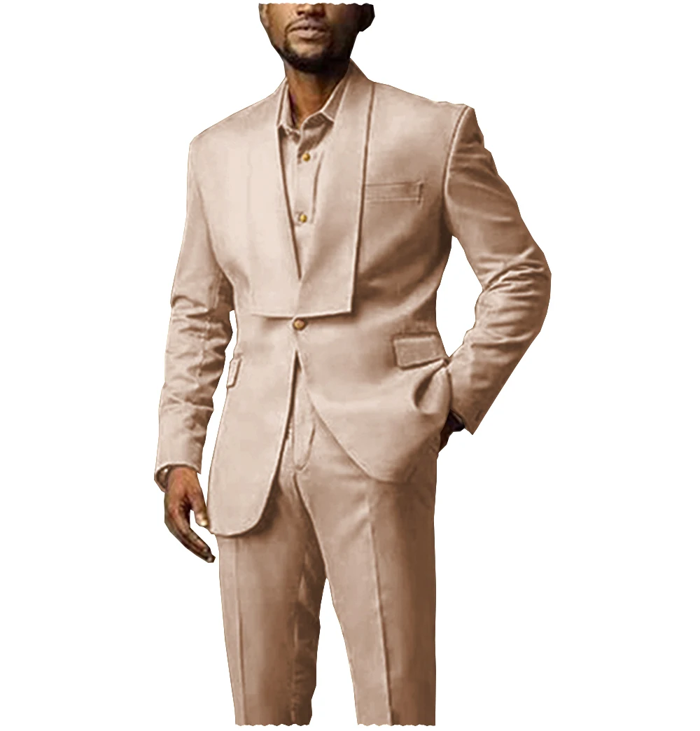 Men's Suit 3 Pieces Double Breasted Notch Lapel Flat Slim Fit Casual Tuxedos For Wedding (Blazer+Pants+Vest) 
Men's Suit 3 Pieces Double Breasted Notch Lapel Flat Slim Fit Casual Tuxedos For Wedding (Blazer+Pants+Vest)