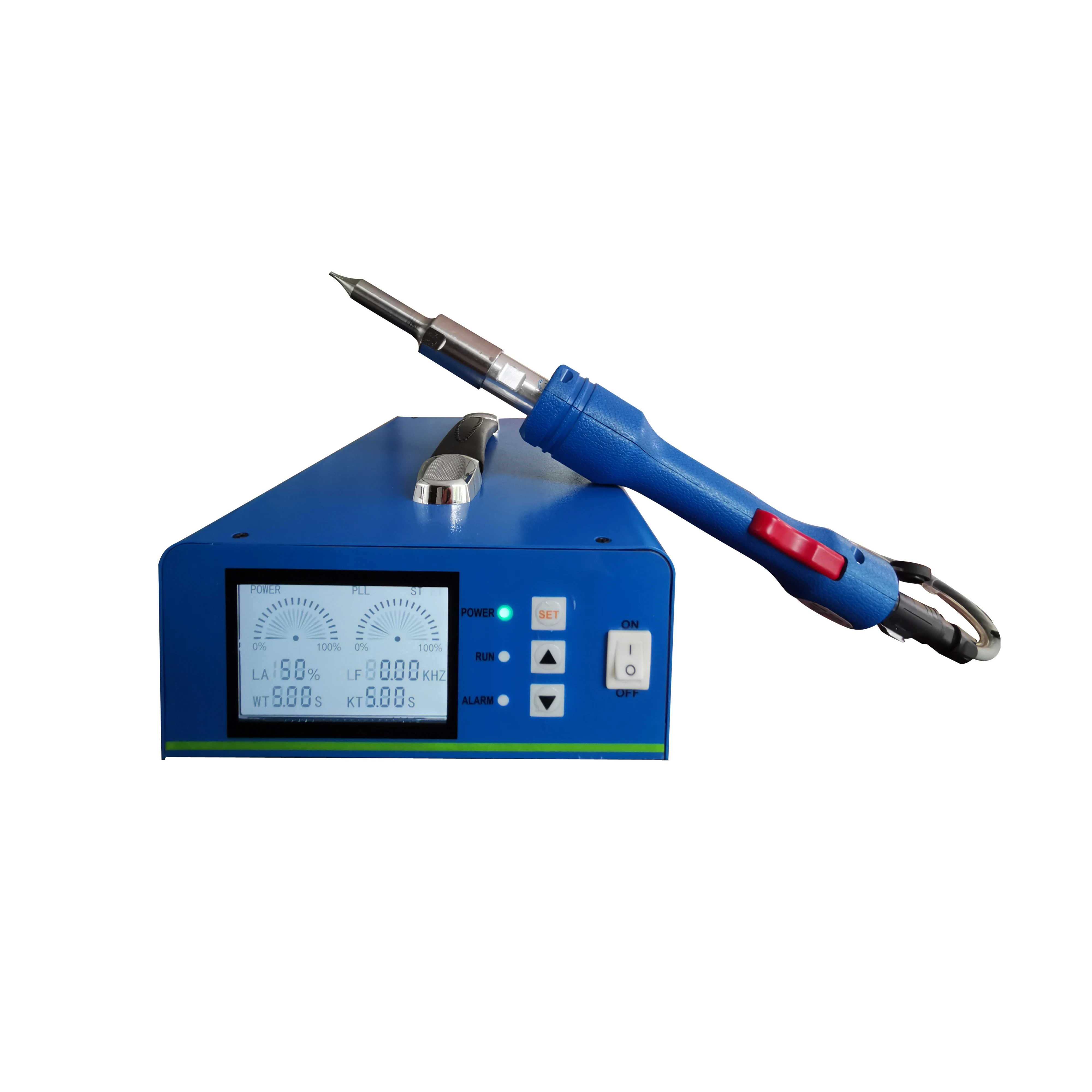 28khz 700W Ultrasonic Plastic Spot Welder Handheld Type Ultrasonic Welding Machine
28khz 700W Ultrasonic Plastic Spot Welder Handheld Type Ultrasonic Welding Machine