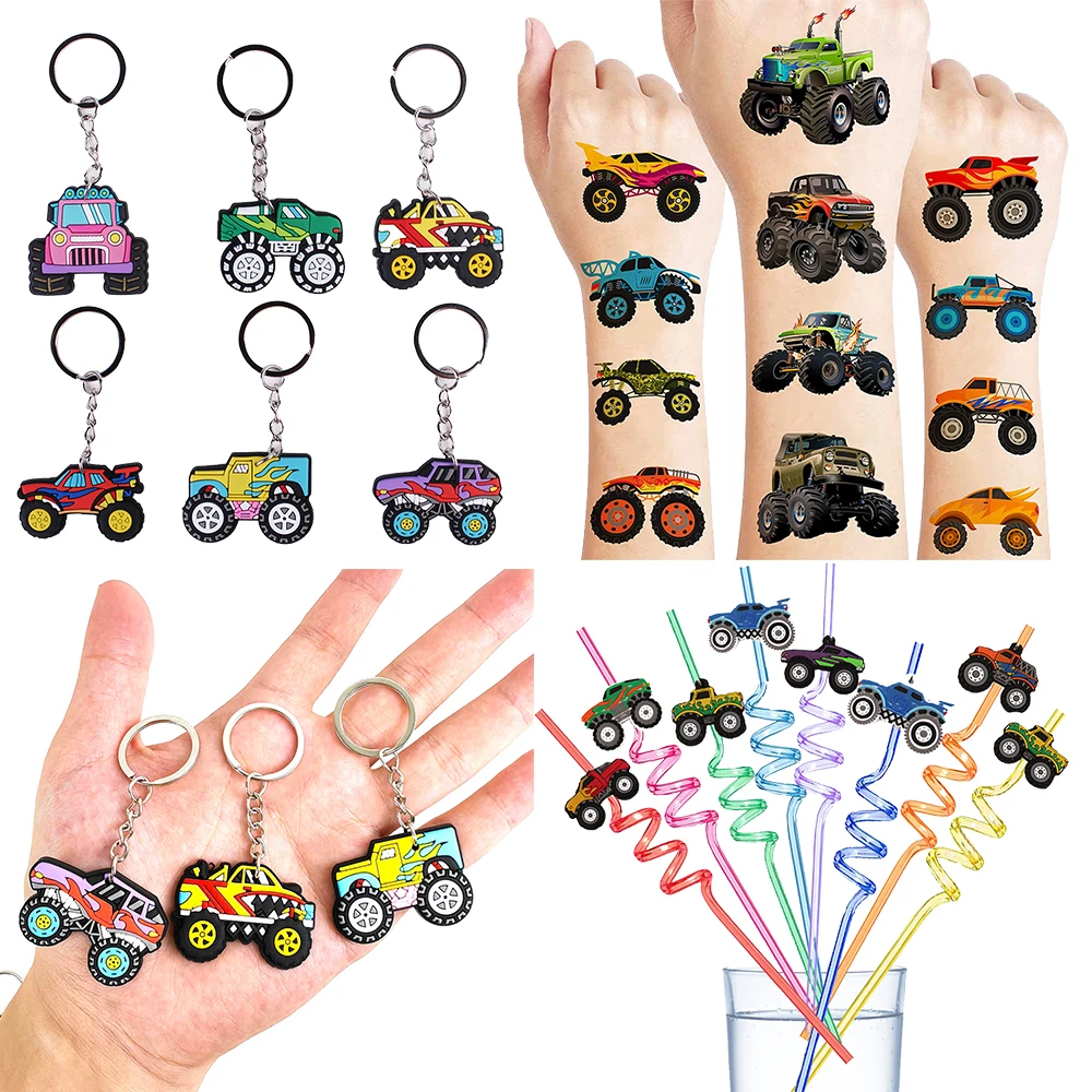 Monster Truck Party favors Monster Truck Temporary Tattoos keychains Monster Truck straws Kids Boys Birthday Party supplies gift
Monster Truck Party favors Monster Truck Temporary Tattoos keychains Monster Truck straws Kids Boys Birthday Party supplies gift