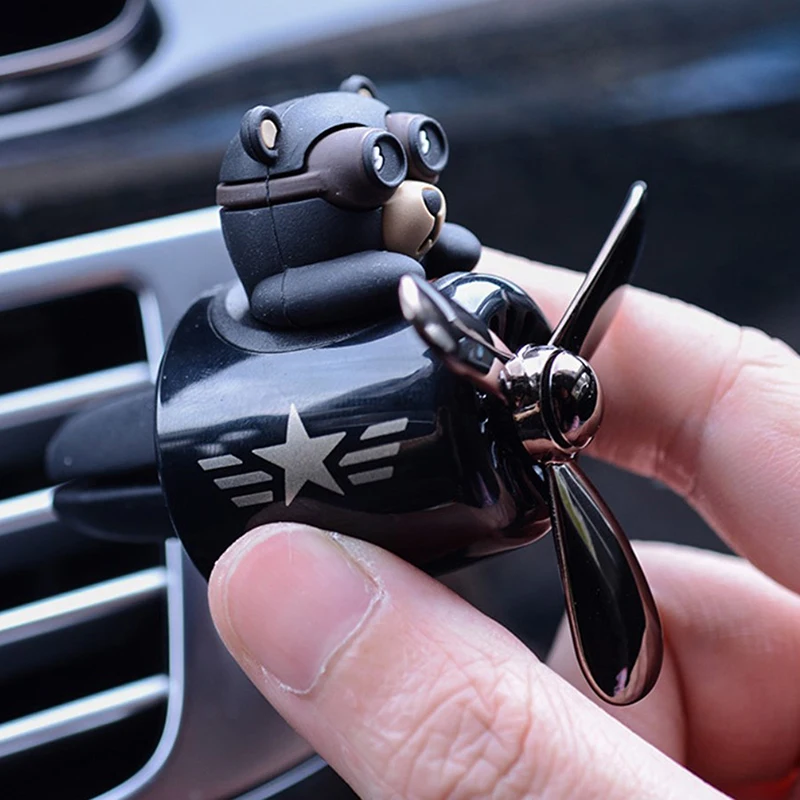 Car Air Freshener Smell In The Styling Vent Perfume Diffuser Bear Pilot Rotating Propeller Fragrance Air Fresheners Clip Parfum
Car Air Freshener Smell In The Styling Vent Perfume Diffuser Bear Pilot Rotating Propeller Fragrance Air Fresheners Clip Parfum