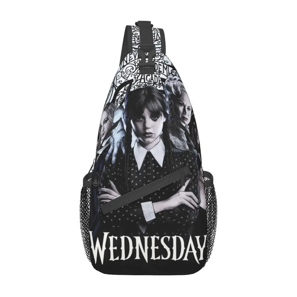 Wednesday Addams Sling Chest Bag Custom Supernatural Comedy Crossbody Shoulder Backpack for Men Traveling Daypack
Wednesday Addams Sling Chest Bag Custom Supernatural Comedy Crossbody Shoulder Backpack for Men Traveling Daypack