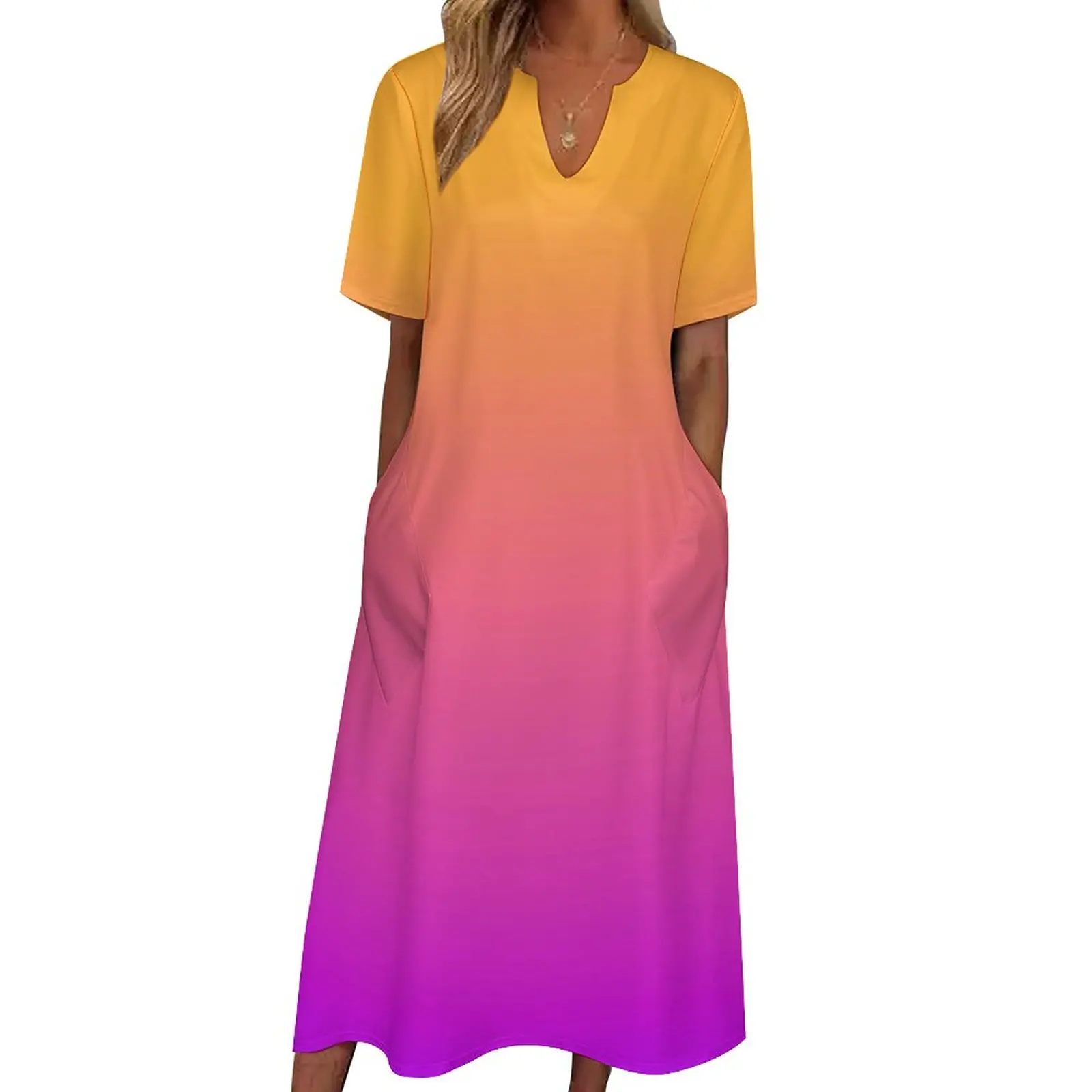 Watercolor Sunset Dress Summer Gradient Ombre Street Style Boho Beach Long Dresses Woman Modern Maxi Dress Birthday Present
Watercolor Sunset Dress Summer Gradient Ombre Street Style Boho Beach Long Dresses Woman Modern Maxi Dress Birthday Present
