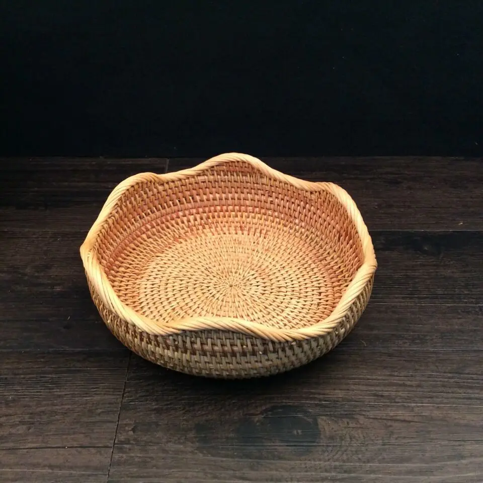 Stackable Wave Shape Bowl Rattan Storage Basket for Kitchen Pantry Onion Wicker Fruit Bread Vegetable Baskets Photo Props
Stackable Wave Shape Bowl Rattan Storage Basket for Kitchen Pantry Onion Wicker Fruit Bread Vegetable Baskets Photo Props