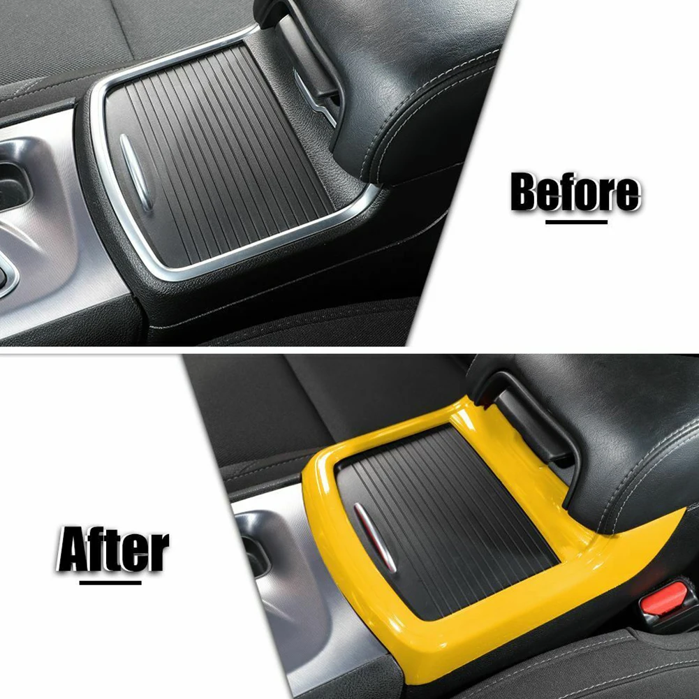 1pc Armrest Box Decorative Frame Central Gear Shift Water Cup Holder Frame Cover For Dodge Charger 2011+ Yellow High-quality ABS
1pc Armrest Box Decorative Frame Central Gear Shift Water Cup Holder Frame Cover For Dodge Charger 2011+ Yellow High-quality ABS