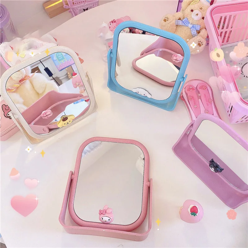Cute Cartoon Japanese Sanrioed Anime Kawaii Cinnamoroll MyMelody Kuromi Kitty Desktop Double Sided Makeup Mirror Girl Heart Gift
Cute Cartoon Japanese Sanrioed Anime Kawaii Cinnamoroll MyMelody Kuromi Kitty Desktop Double Sided Makeup Mirror Girl Heart Gift