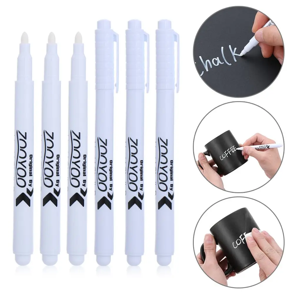 White Liquid Chalk Pens for Wall Sticker Kids Room Blackboard Erasable Non-Dust Chalk Removable Marker Pen Stationery
White Liquid Chalk Pens for Wall Sticker Kids Room Blackboard Erasable Non-Dust Chalk Removable Marker Pen Stationery