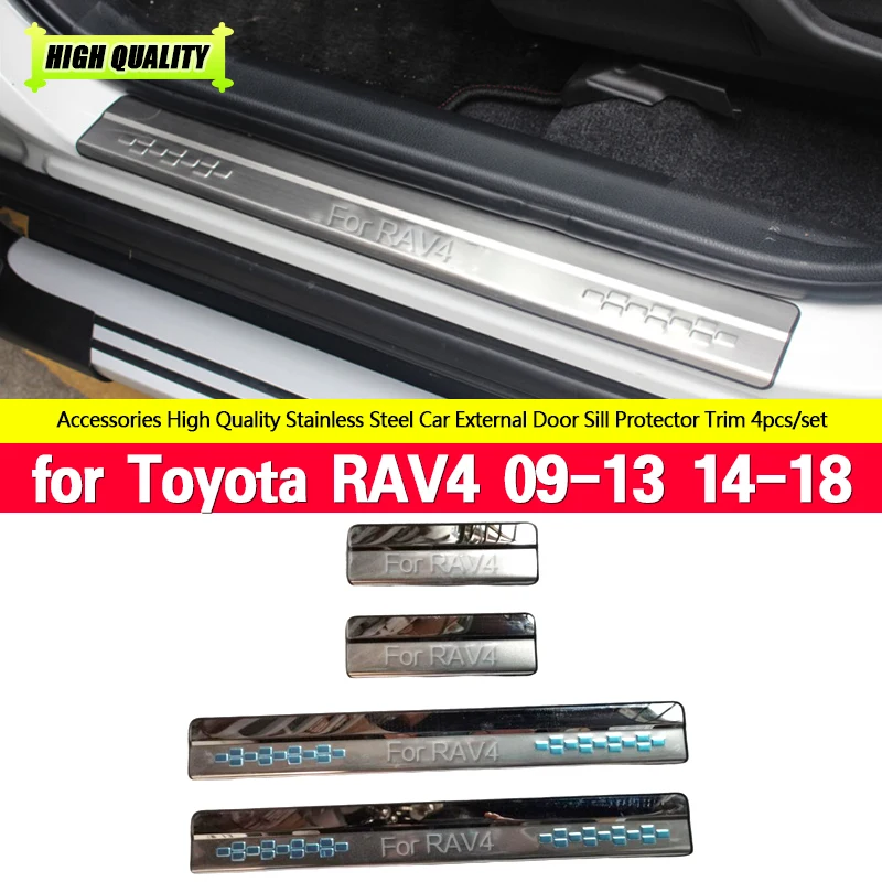 Накладка на порог из нержавеющей стали для Toyota RAV4 RAV 4 2014-2018, защита педали, аксессуары для стайлинга автомобиля 2009-2013
Накладка на порог из нержавеющей стали для Toyota RAV4 RAV 4 2014-2018, защита педали, аксессуары для стайлинга автомобиля 2009-2013