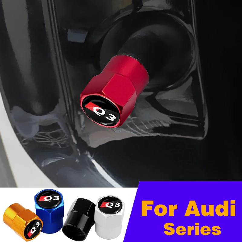 4pcs Logo Car Aluminum Alloy Wheel Tire Valve Stem Caps Cover Auto Styling Accessories for Audi Sline Q3 A1 A3 A4 A5 A6 A7 A8 TT 
4pcs Logo Car Aluminum Alloy Wheel Tire Valve Stem Caps Cover Auto Styling Accessories for Audi Sline Q3 A1 A3 A4 A5 A6 A7 A8 TT