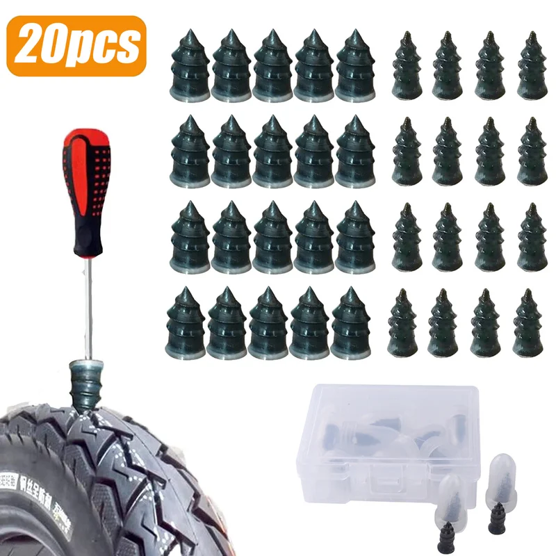 

20 stücke Motorrad Vakuum Reifen Reparatur Nagel Auto Roller Fahrrad Universelle Tubeless Gummi Nägel Reifen Punktion Reparatur