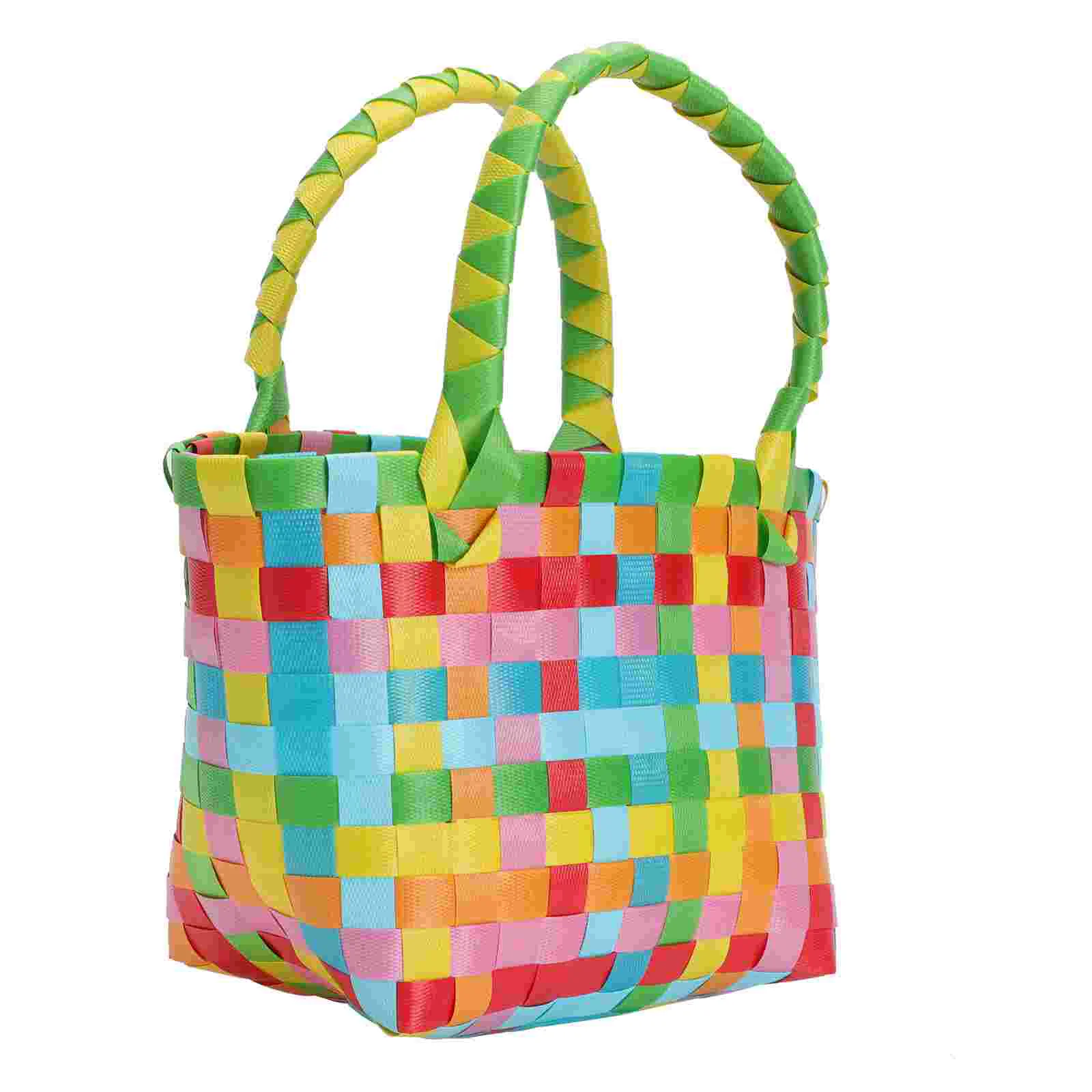 Straw Bag Women Woven Beach Fabric Storage Bins Canvas Wallet Plastic Basket Handle
Straw Bag Women Woven Beach Fabric Storage Bins Canvas Wallet Plastic Basket Handle