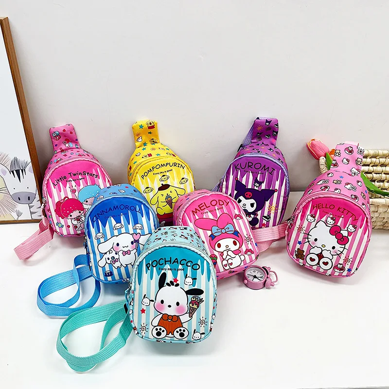 2023 Hello Kitty Sanrio Children Chest Bag Kuromi Cute Coin Purse Shoulder Bag Toy Boy Girl Cross Body Bag Fashion Messenger Bag
2023 Hello Kitty Sanrio Children Chest Bag Kuromi Cute Coin Purse Shoulder Bag Toy Boy Girl Cross Body Bag Fashion Messenger Bag
