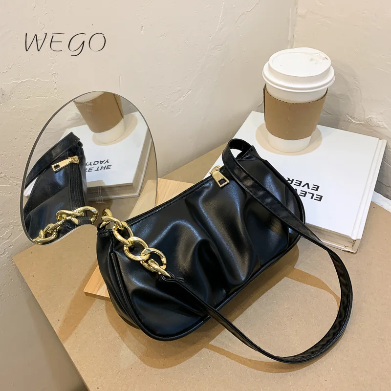 2021 New Fashion Bag for Women Chains Shoulder Bag Vintage Femlae Pleated Handbags Girl Bags Purse
2021 New Fashion Bag for Women Chains Shoulder Bag Vintage Femlae Pleated Handbags Girl Bags Purse