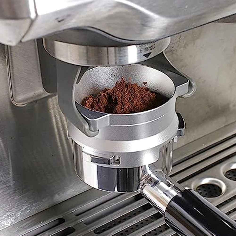 New Aluminum Alloy Espresso Dosing Funnel 54mm Dosing Ring Rotate and Lock Reusable Ring for Breville 8 series Espresso Machine
New Aluminum Alloy Espresso Dosing Funnel 54mm Dosing Ring Rotate and Lock Reusable Ring for Breville 8 series Espresso Machine