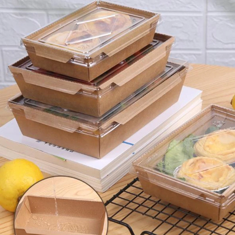 10 шт., контейнер для еды из крафт-бумаги, с крышками
10 шт., контейнер для еды из крафт-бумаги, с крышками